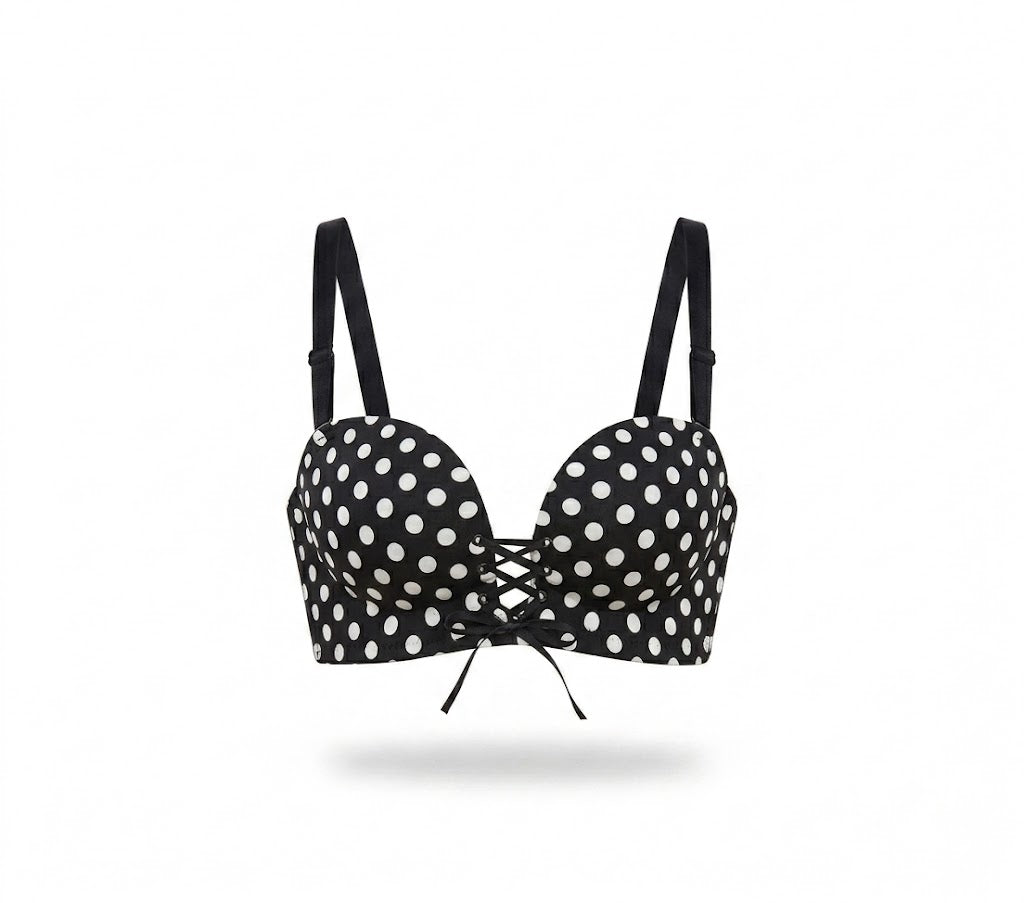 Polka Dot Corset Bra
